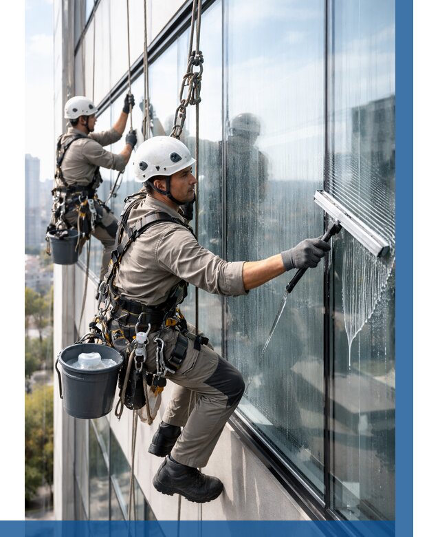 Мойка окон альпинистами в Чебоксарах от 4628 р. | ВЫСОТНИК-Чбк