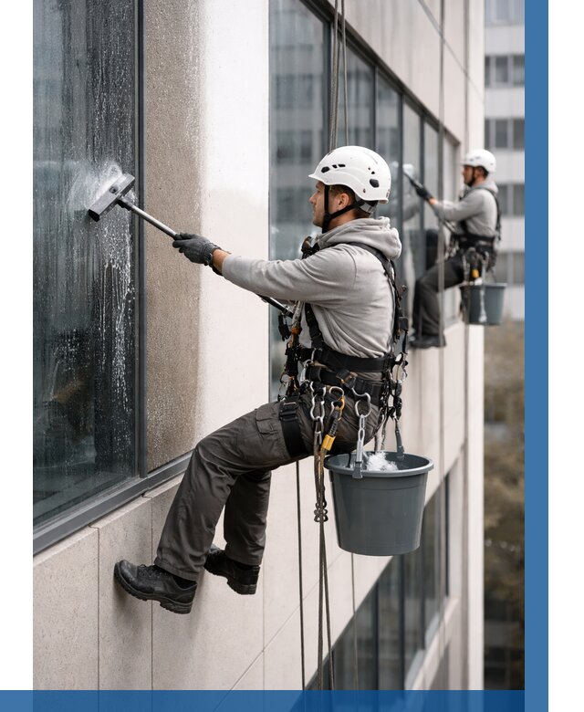 Мойка фасадов зданий в Чебоксарах под ключ от 360 р. | ВЫСОТНИК-Чбк