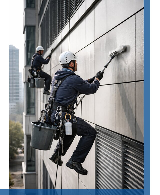 Мойка вентилируемого фасада в Чебоксарах от 257 р. | ВЫСОТНИК-Чбк