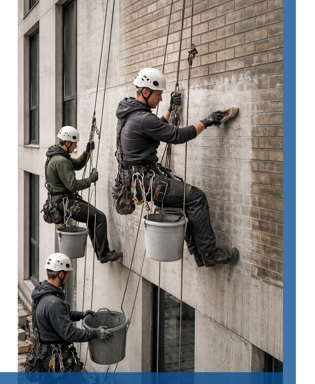 Удаление высолов с фасада в Чебоксарах от 257 р. | ВЫСОТНИК-Чбк