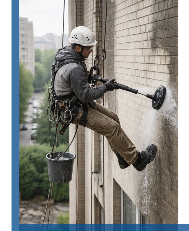 Очистка фасада от копоти в Чебоксарах профессионально и безопасно