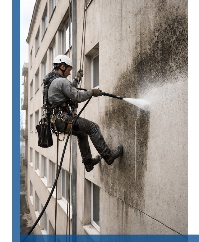 Профессиональная очистка фасадов от плесени в Чебоксарах