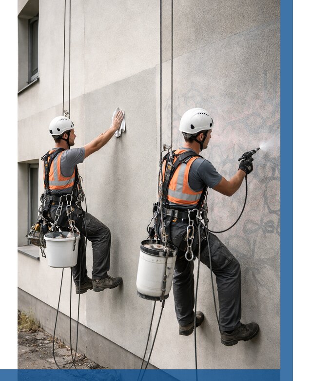 Антиграффити покрытие фасада в Чебоксарах от 617 р. | ВЫСОТНИК-Чбк