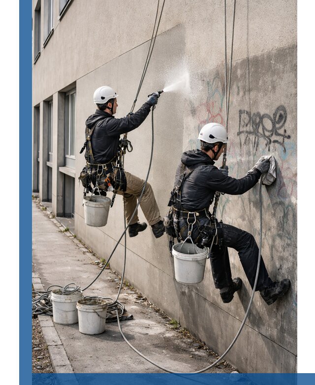 Антиграффити покрытие фасада с защитой от надписей в Чебоксарах