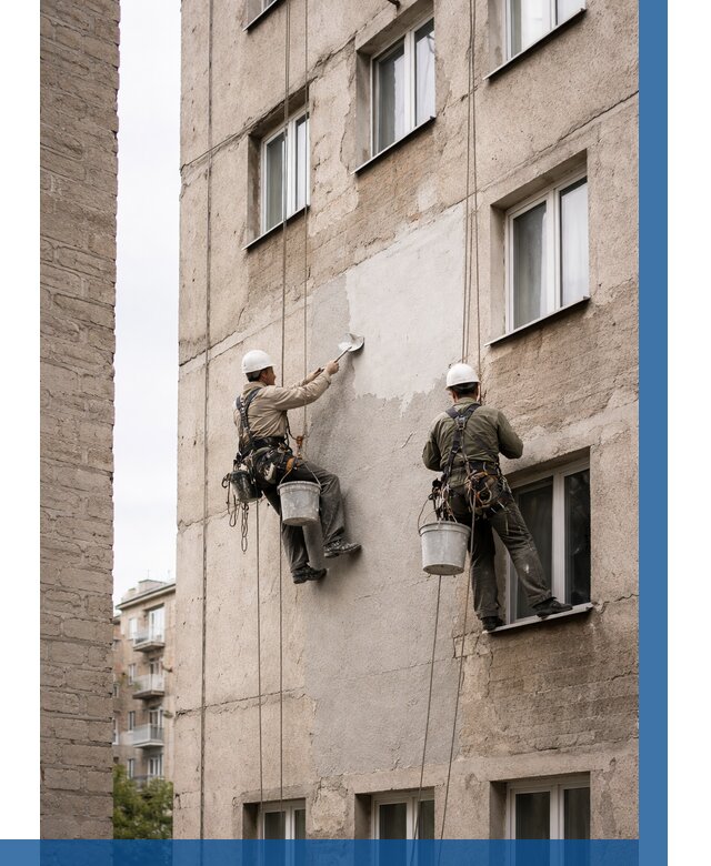 Косметический ремонт фасада в Чебоксарах от 1131 р. | ВЫСОТНИК-Чбк