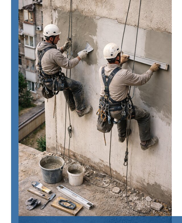 Комплексный ремонт штукатурного фасада с гарантией в Чебоксарах