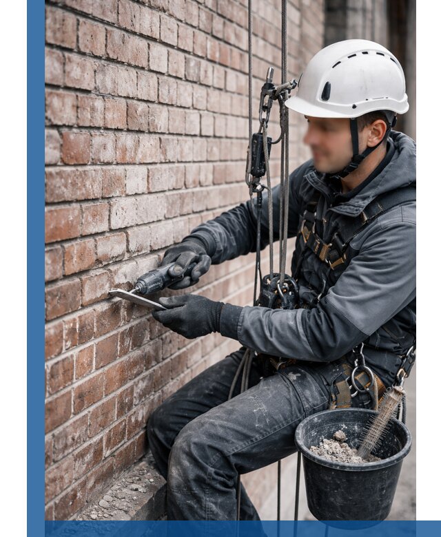 Расшивка кирпичных швов фасадов и стен, ремонт в Чебоксарах