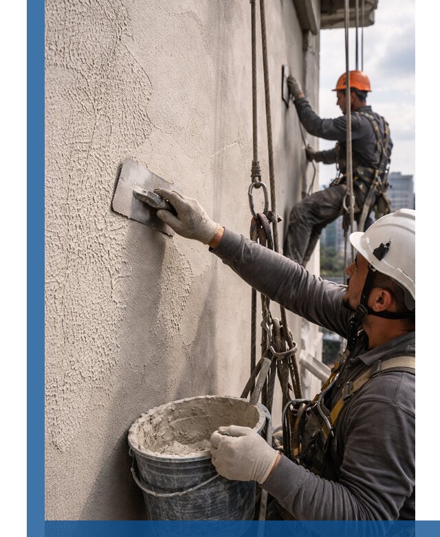 Декоративная штукатурка фасада с утеплением и защитой в Чебоксарах