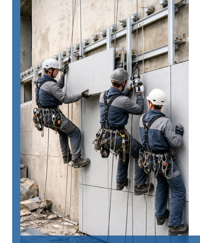 Монтаж вентилируемого фасада в Чебоксарах под ключ с гарантией качества