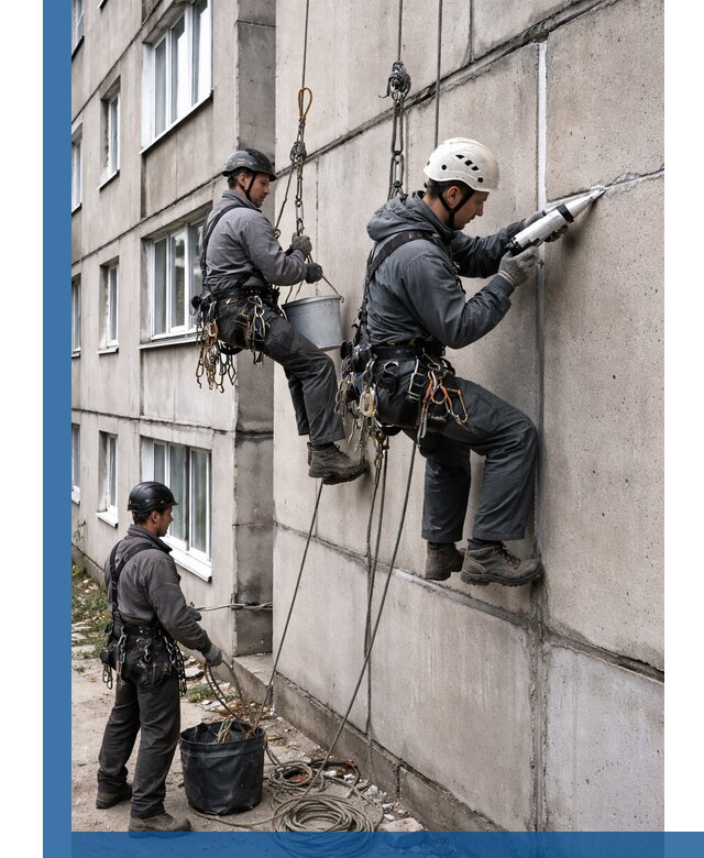 Герметизация межпанельных швов в Чебоксарах с гарантией герметичности