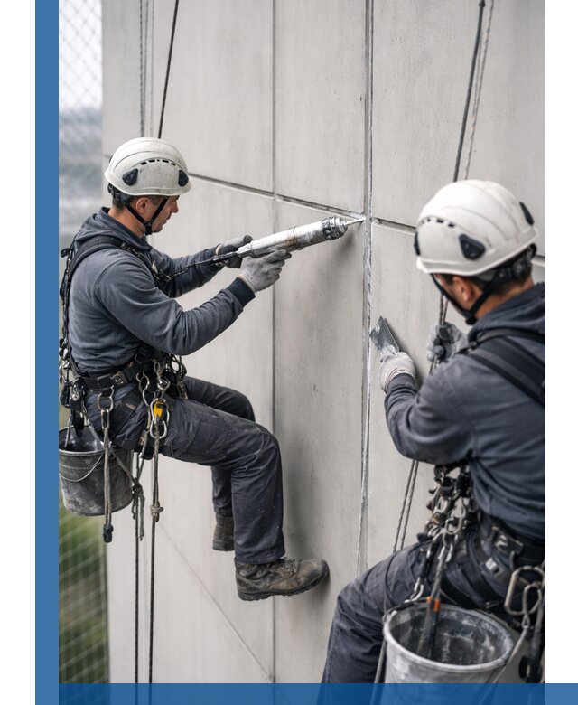 Первичная герметизация швов фасадов и кровель в Чебоксарах