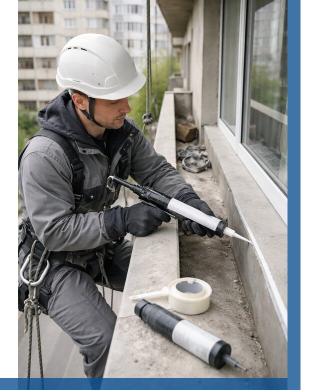 Герметизация швов лоджии в Чебоксарах от 4628 р. | ВЫСОТНИК-Чбк