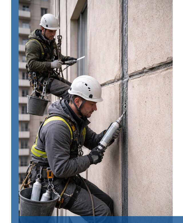 Герметизация деформационных швов фасада в Чебоксарах качественно