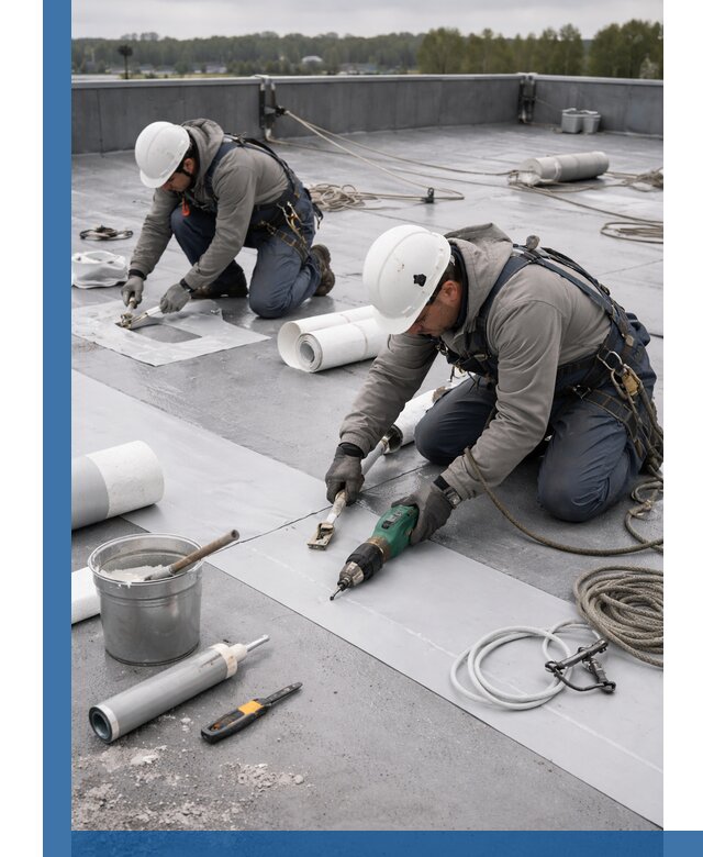 Ремонт мембранной кровли в Чебоксарах качественно и с гарантией