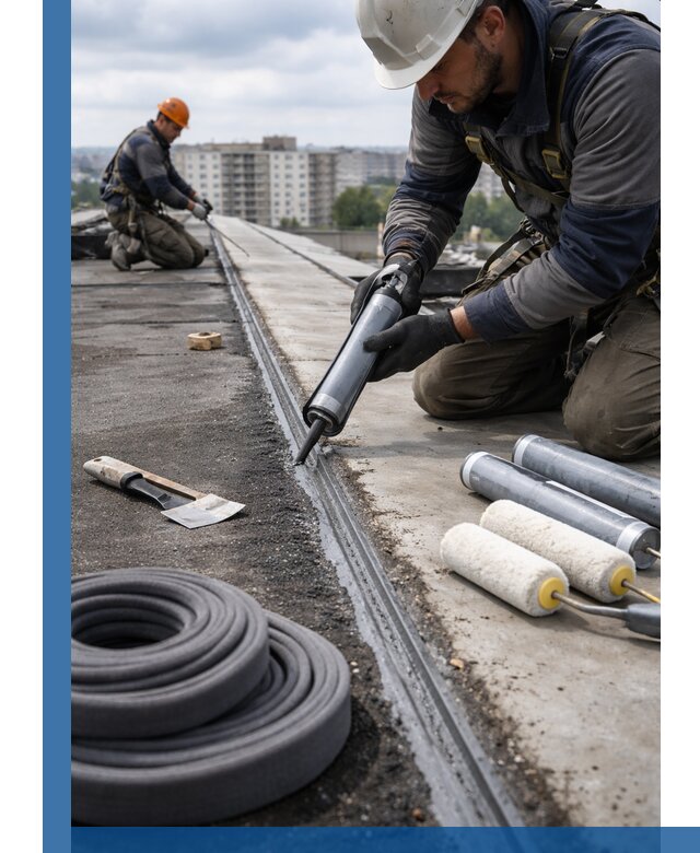 Герметизация швов кровли в Чебоксарах с гарантией герметичности