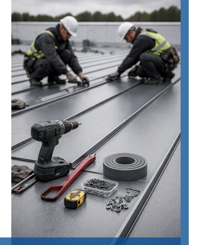 Монтаж фальцевой кровли в Чебоксарах от 1851 р. | ВЫСОТНИК-Чбк