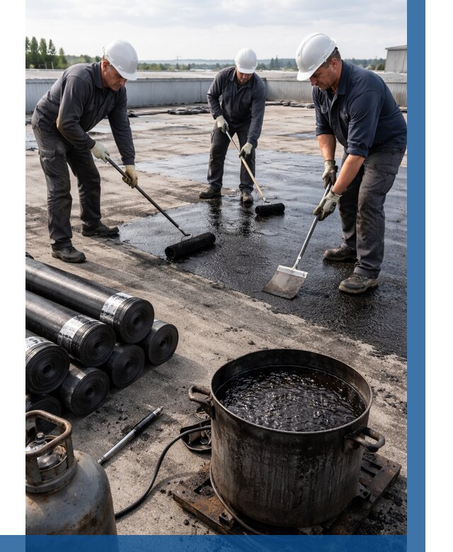 Гидроизоляция кровли мастикой в Чебоксарах от 617 р. | ВЫСОТНИК-Чбк