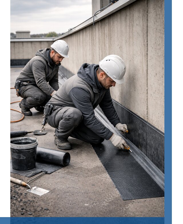 Гидроизоляция примыканий на кровле в Чебоксарах от 926 р. | ВЫСОТНИК-Чбк