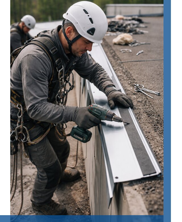 Монтаж капельника на кровле в Чебоксарах от 309 р. | ВЫСОТНИК-Чбк