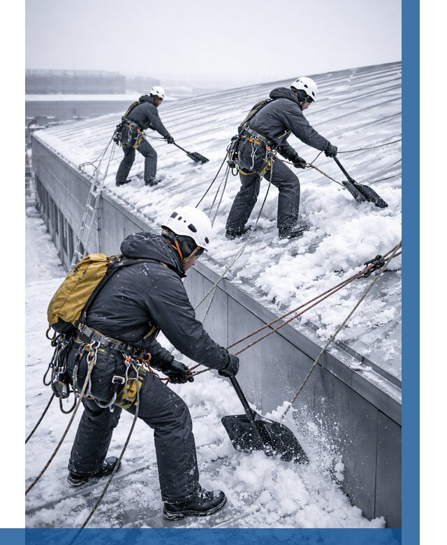 Очистка навесов от снега в Чебоксарах от 4628 р. | ВЫСОТНИК-Чбк