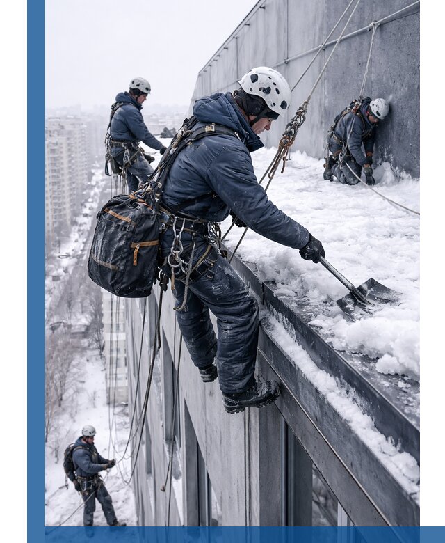 Абонентское обслуживание кровли зимой в Чебоксарах регулярный уход