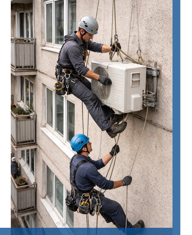 Перенос внешнего блока кондиционера в Чебоксарах от 9256 р.| ВЫСОТНИК-Чбк