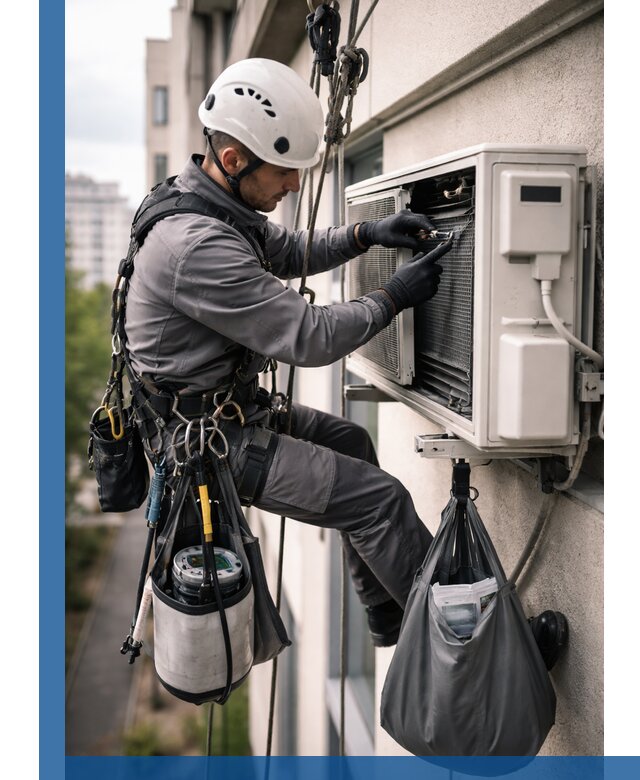 Обслуживание внешнего блока кондиционера в Чебоксарах профессионально