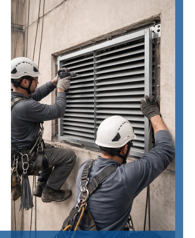 Монтаж вентиляционных решеток в Чебоксарах от 4628 р. | ВЫСОТНИК-Чбк