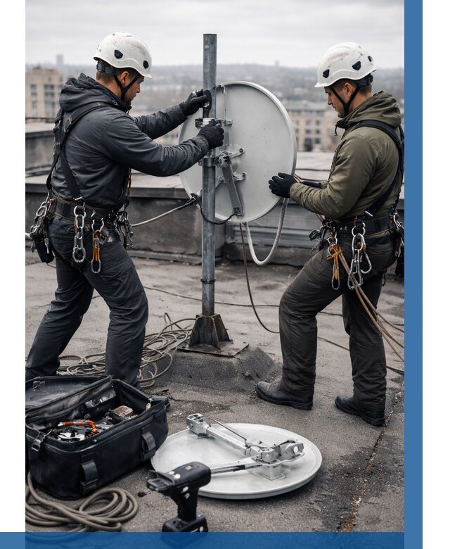 Демонтаж антенн на крыше в Чебоксарах от 4628 р. | ВЫСОТНИК-Чбк