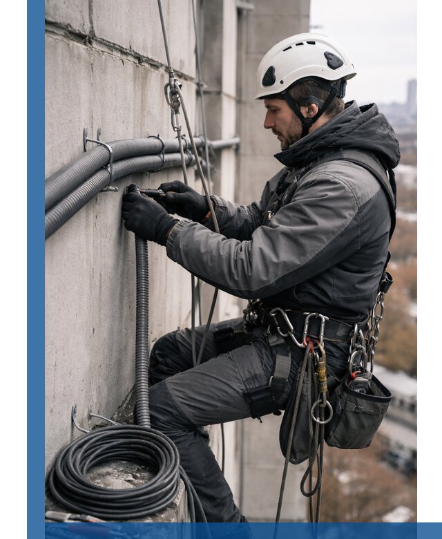 Профессиональный монтаж гофры для кабеля в Чебоксарах с гарантией