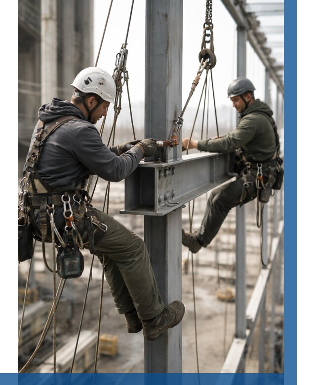 Монтаж металлоконструкций на высоте в Чебоксарах от 3599 р. | ВЫСОТНИК-Чбк