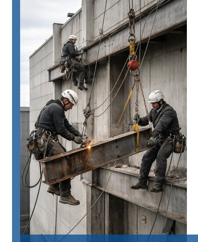 Демонтаж металлоконструкций на высоте в Чебоксарах под ключ