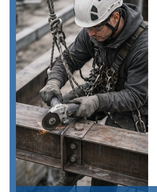 Резка металла на высоте в Чебоксарах для зданий и конструкций