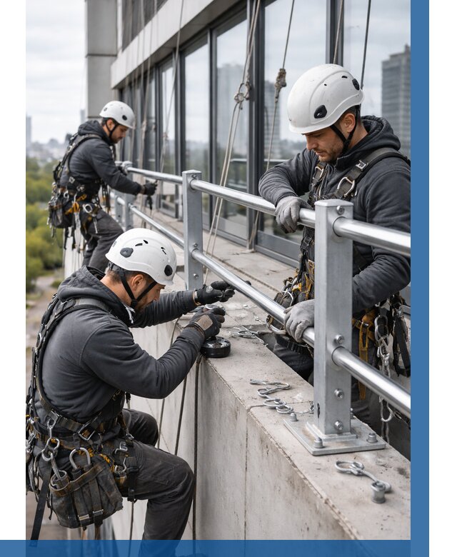 Монтаж ограждений на высоте в Чебоксарах, от 1234 р. | ВЫСОТНИК-Чбк