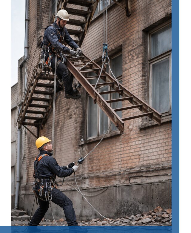 Демонтаж пожарной лестницы в Чебоксарах от 12341 р. | ВЫСОТНИК-Чбк