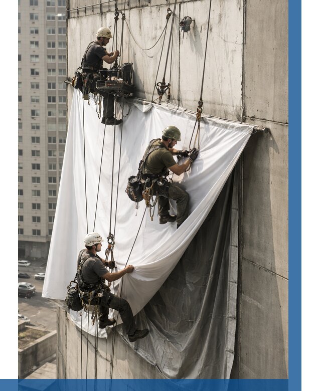 Замена баннерного полотна в Чебоксарах от 6685 р. | ВЫСОТНИК-Чбк—заказать