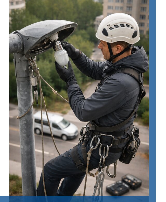 Замена ламп на высоте в Чебоксарах от 2571 р. | ВЫСОТНИК-Чбк