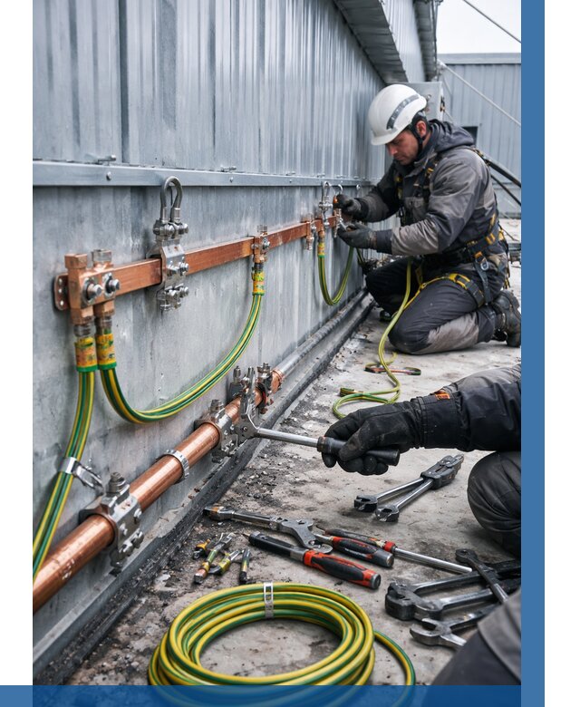 Монтаж заземления здания в Чебоксарах от 25710 р. | ВЫСОТНИК-Чбк