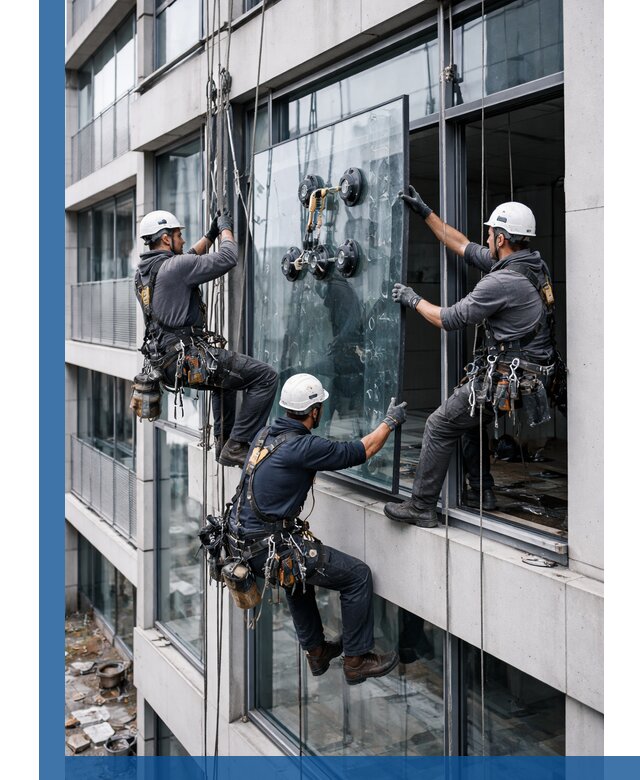 Фасадное остекление и монтаж витражей зданий в Чебоксарах под ключ