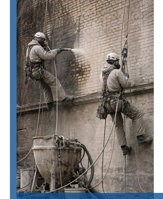 Пескоструйная очистка фасадов в Чебоксарах профессионально