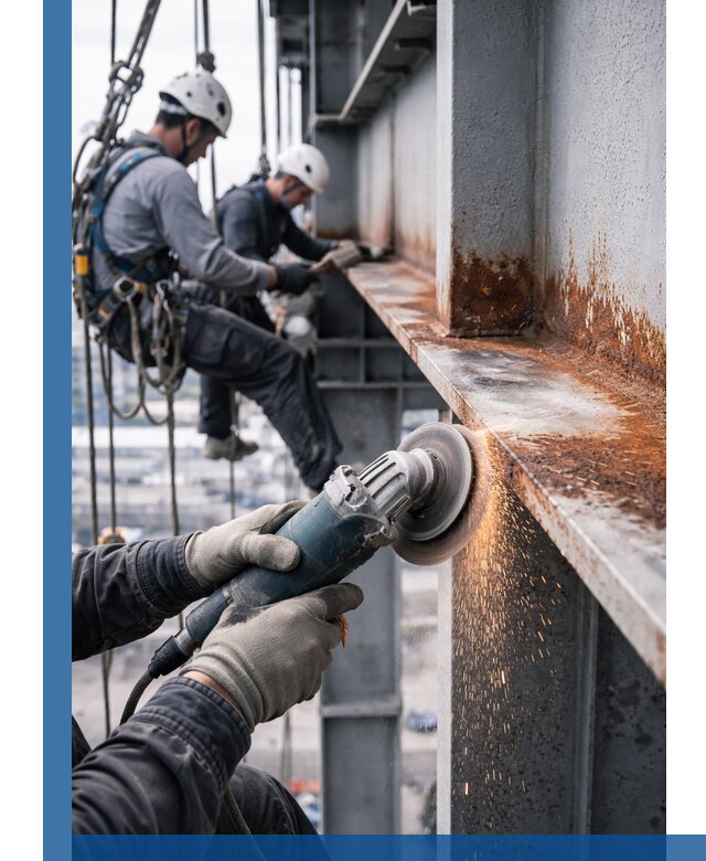 Зачистка металла от ржавчины и подготовка поверхностей в Чебоксарах