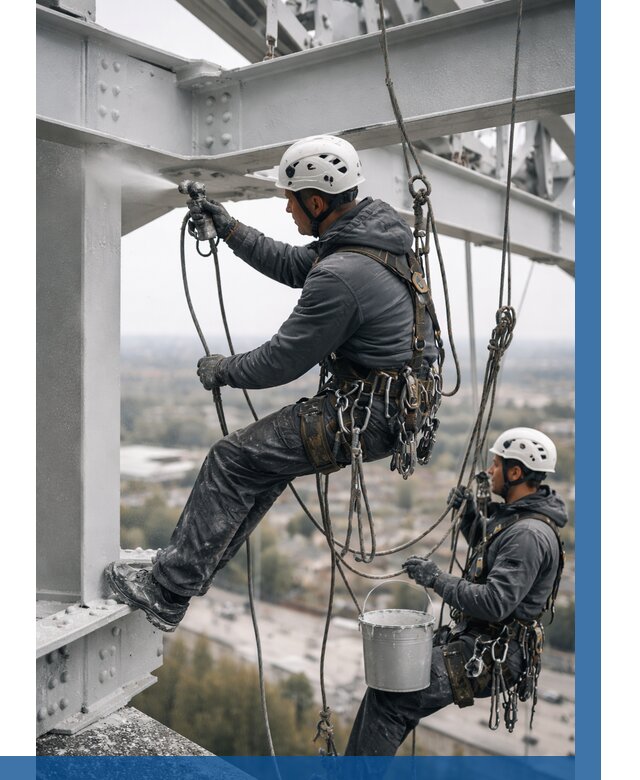 Покраска металлоконструкций на высоте в Чебоксарах 360 р |ВЫСОТНИК-Чбк