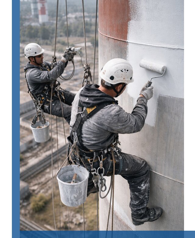 Покраска дымовых труб в Чебоксарах: антикоррозийная защита и восстановление