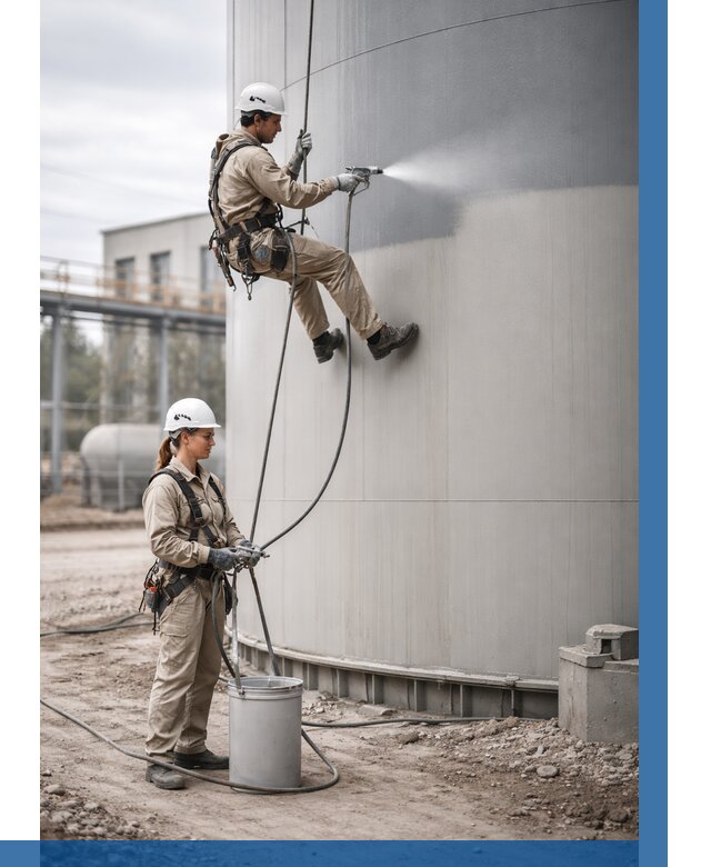 Покраска резервуаров в Чебоксарах от 1234 р. | ВЫСОТНИК-Чбк — заказать