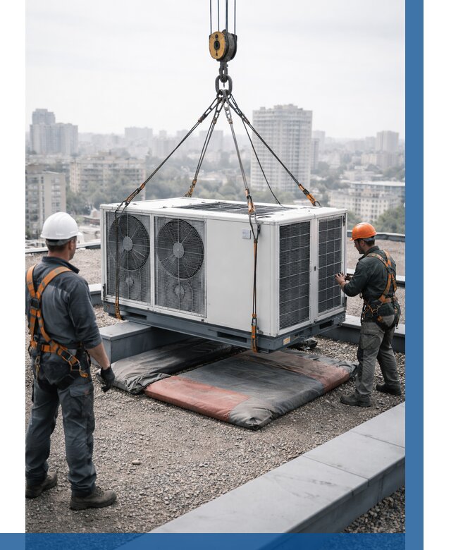 Подъем груза на крышу в Чебоксарах от 5142 р. | ВЫСОТНИК-Чбк заказать