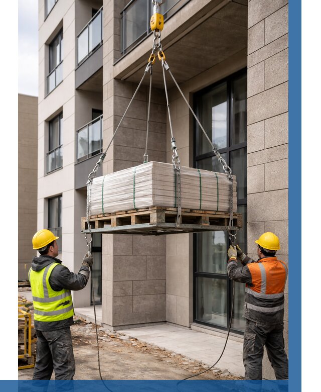 Подъем керамогранита на этаж в Чебоксарах от 3599 р. | ВЫСОТНИК-Чбк