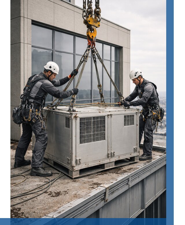 Такелажные работы на высоте в Чебоксарах от 8227 р. | ВЫСОТНИК-Чбк