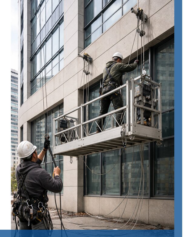 Монтаж и подъем фасадной люльки в Чебоксарах от 12341 р. | ВЫСОТНИК-Чбк