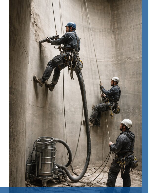 Зачистка силосов в Чебоксарах от 4628 р. Договор и смета ВЫСОТНИК-Чбк