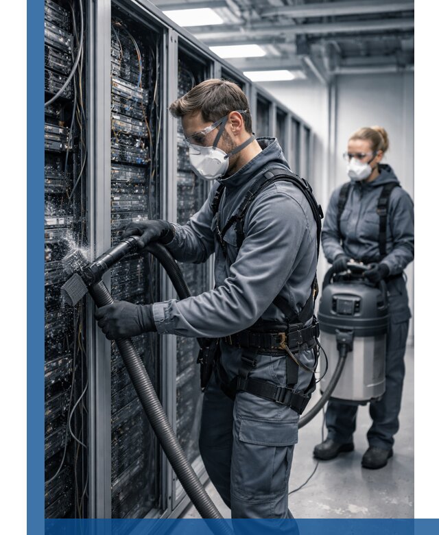 Обеспыливание серверной комнаты в Чебоксарах, профессиональная очистка